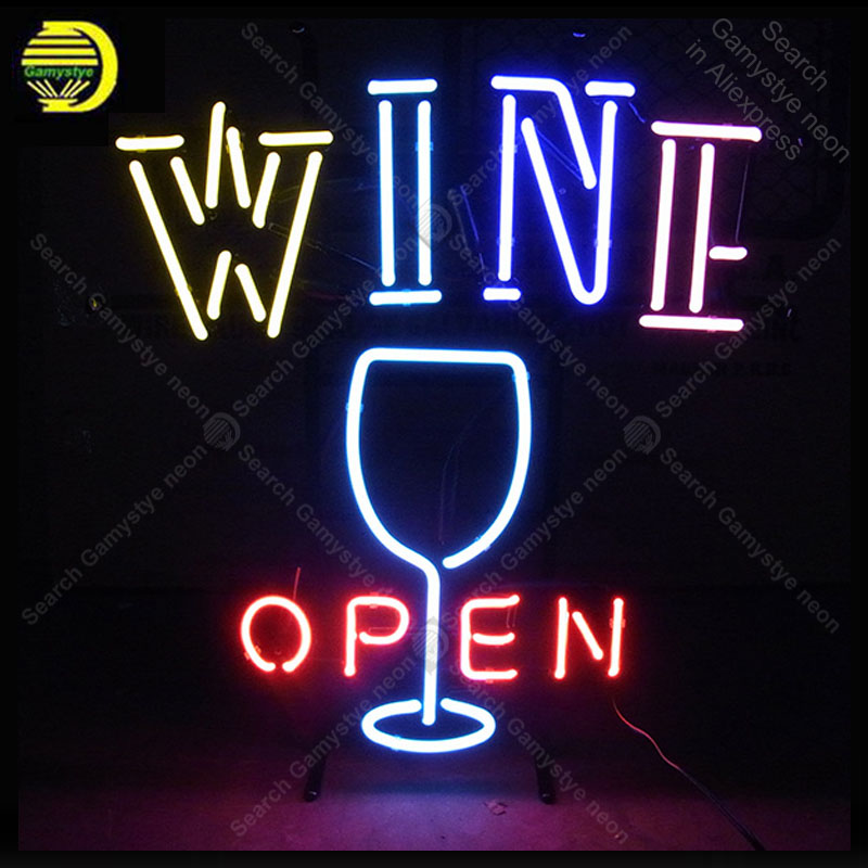 Wine Beer Store - Enseigne au néon pour vin ouvert
