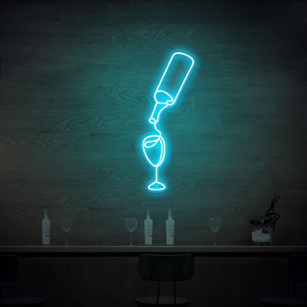 Vin Led néon signe lumières US - Wine Beer Store avis et prix
