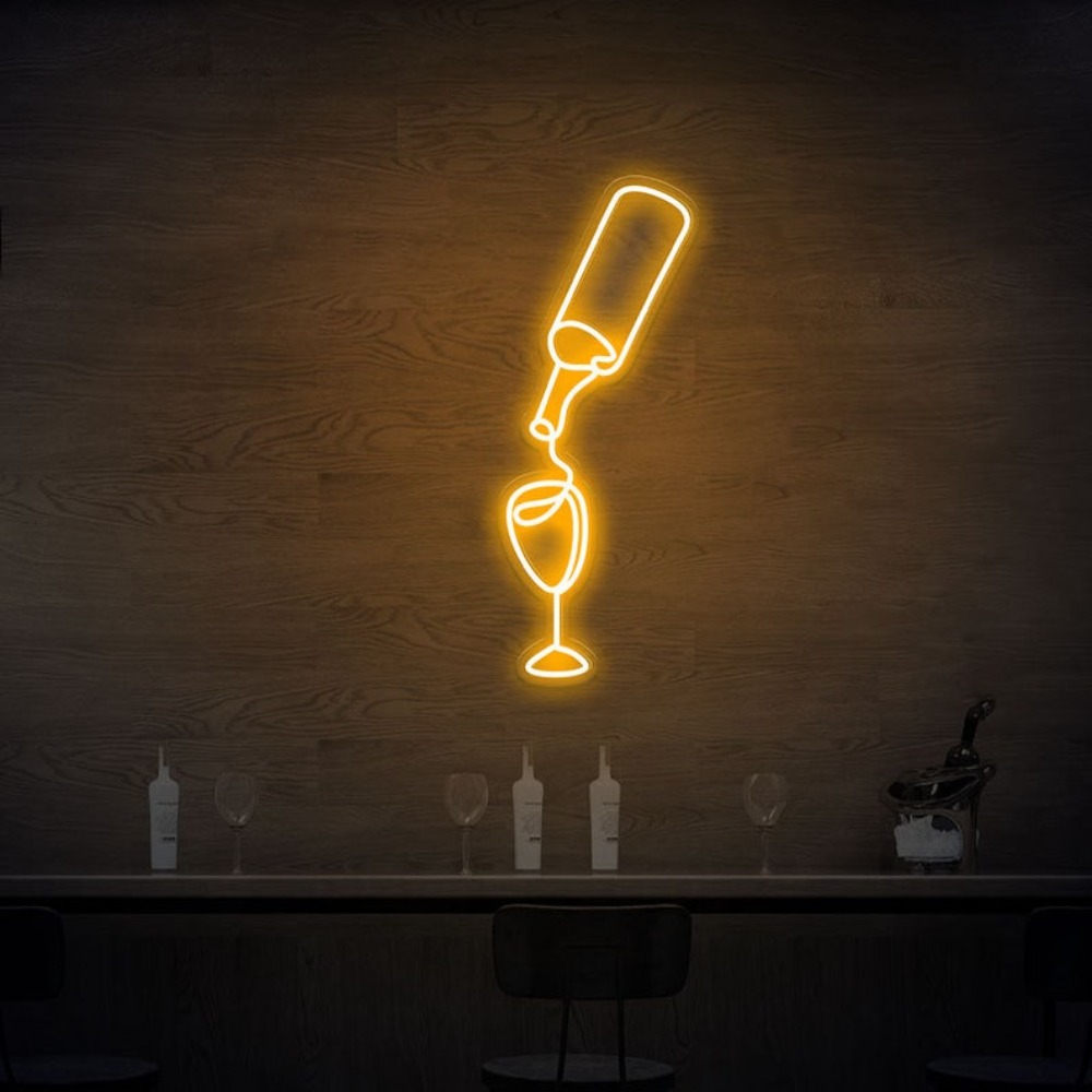 Vin Led néon signe lumières US - Wine Beer Store avis et prix