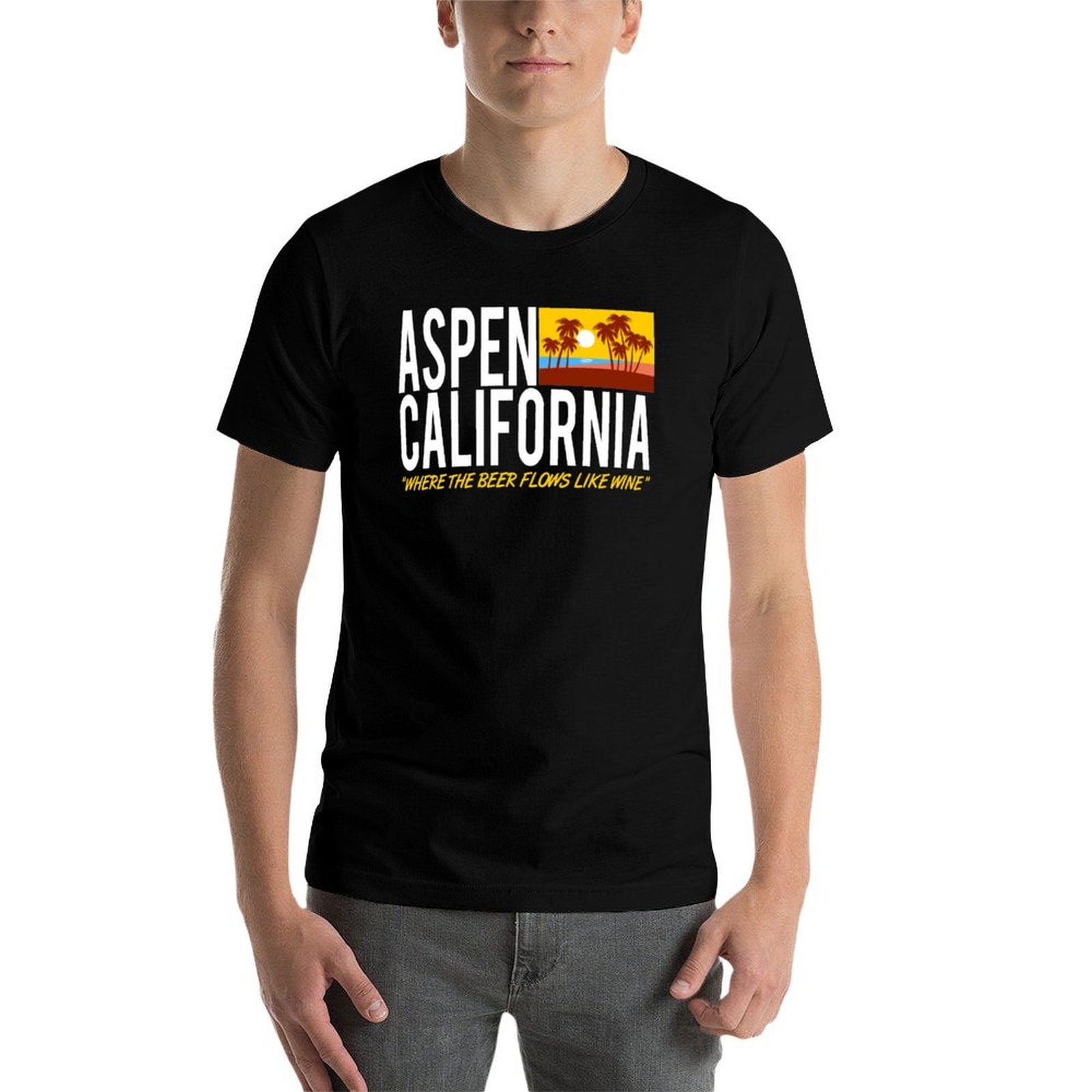 Aspen California - T-shirt à m - Wine Like Beer avis et prix