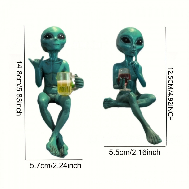 Statue amusante d'alien buvant - Wine Beer Garden avis et prix