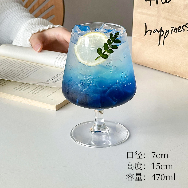 Tasse en verre à pieds courts  - Wine Beer Foot avis et prix