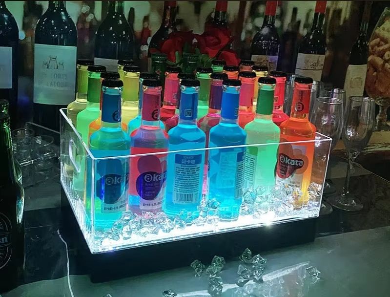 Seau à glace lumineux carré, s - Wine Beer & Deli Reviews avis et prix