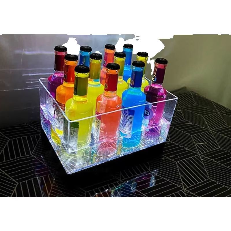 Seau à glace lumineux carré, s - Wine Beer & Deli Reviews avis et prix