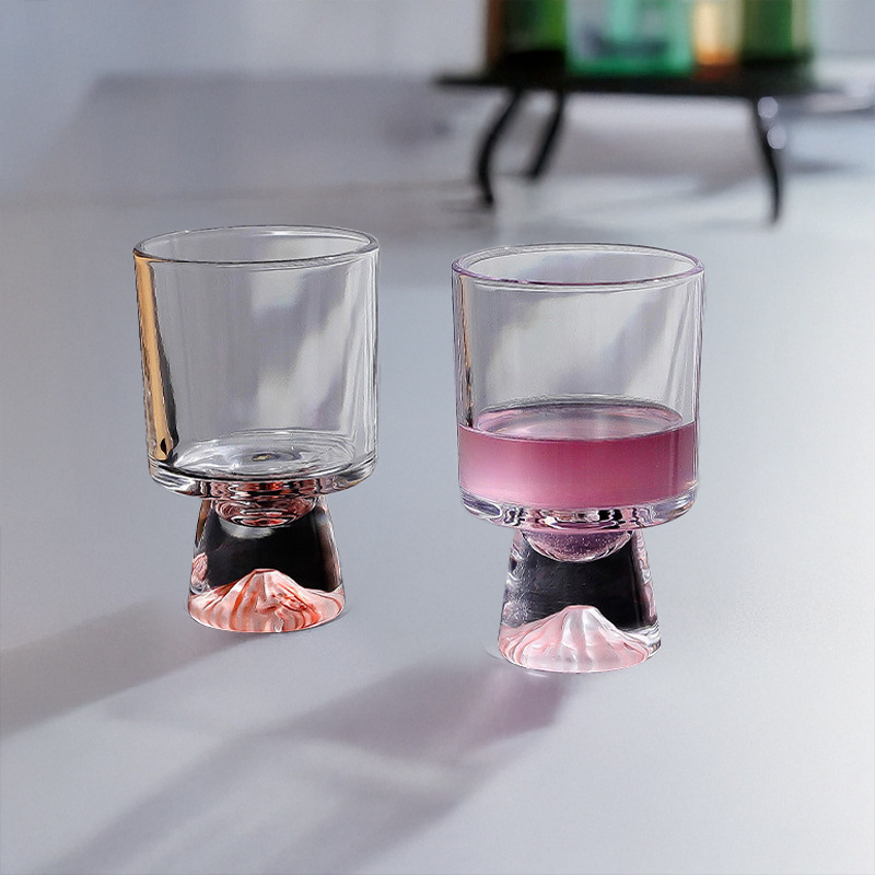 Tasse en verre de montagne ros - Wine Beer Foot avis et prix