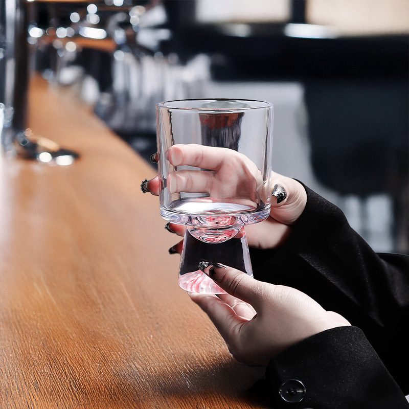 Tasse en verre de montagne ros - Wine Beer Foot avis et prix