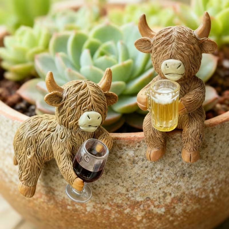 Figurine amusante de vache des - Wine Beer Garden avis et prix