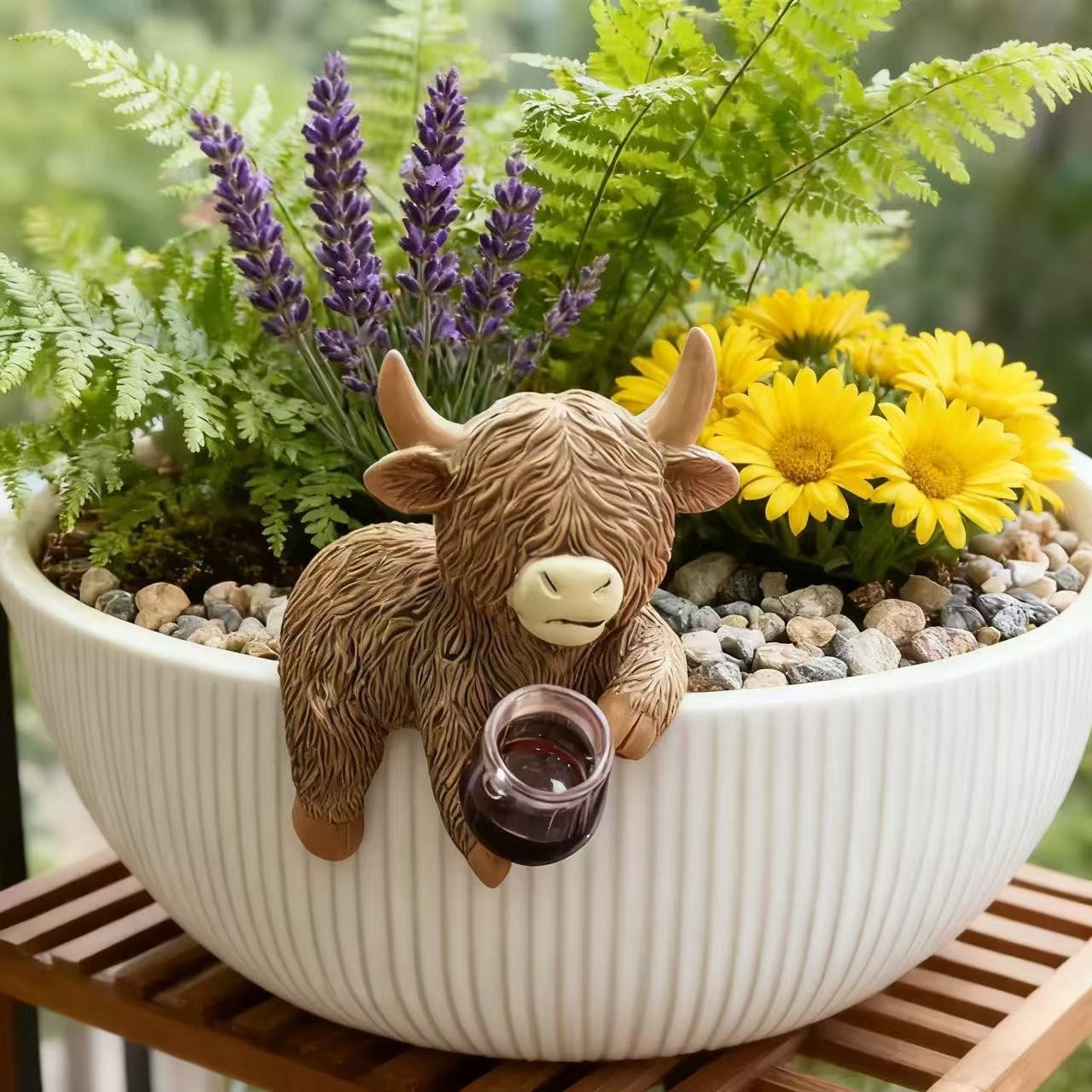 Figurine amusante de vache des - Wine Beer Garden avis et prix