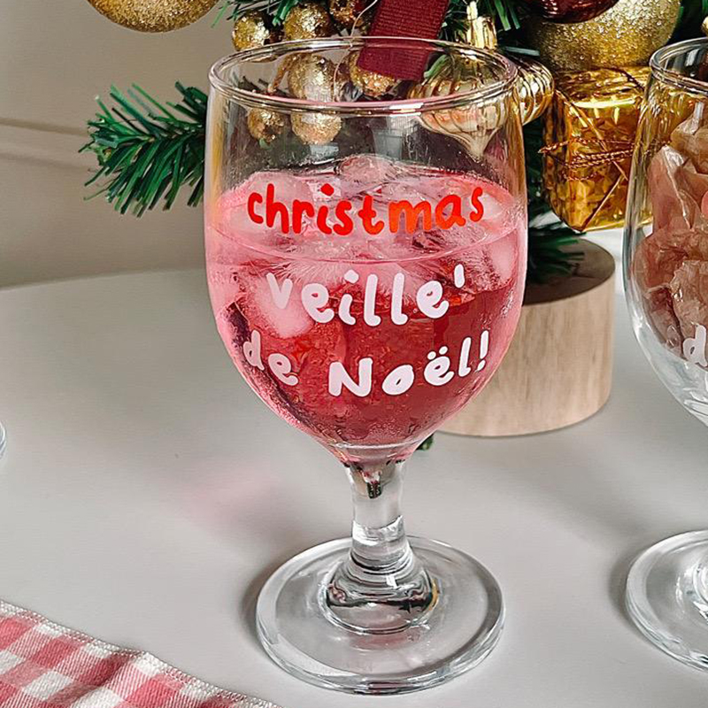 Lettres Vintage tasses en verr - Wine Beer Foot avis et prix