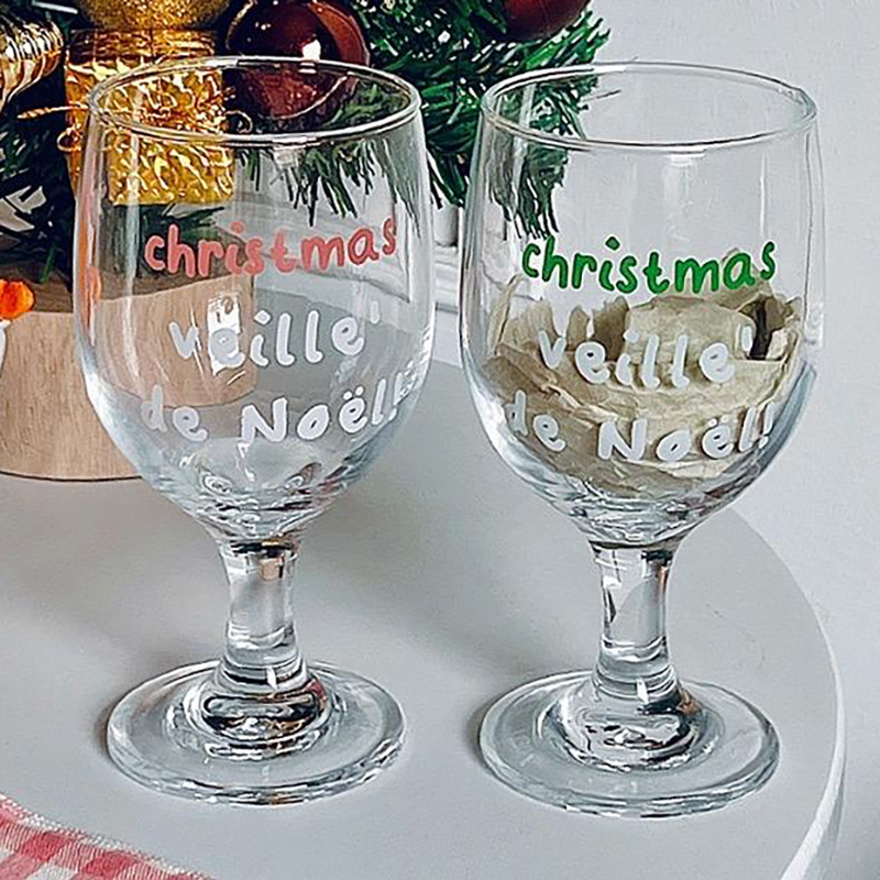 Lettres Vintage tasses en verr - Wine Beer Foot avis et prix