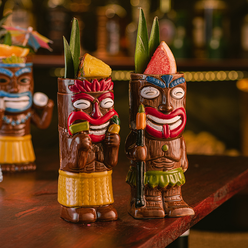 Mug Tiki en céramique, tasse à - Wine With Beer Cocktail avis et prix
