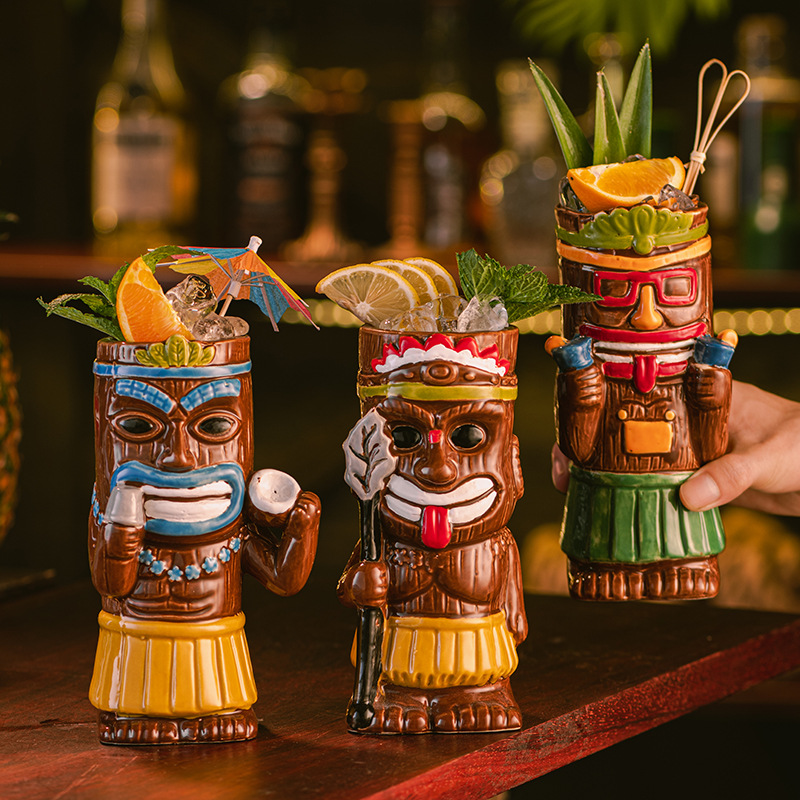 Mug Tiki en céramique, tasse à - Wine With Beer Cocktail avis et prix