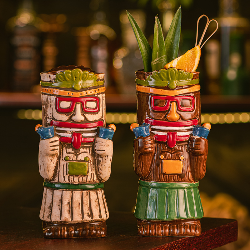 Mug Tiki en céramique, tasse à - Wine With Beer Cocktail avis et prix
