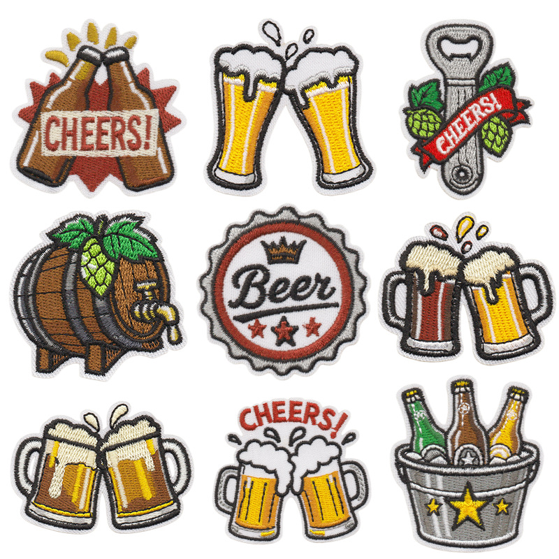 Patch brodé créatif à thème bi - Is Wine And Beer Difference avis et prix