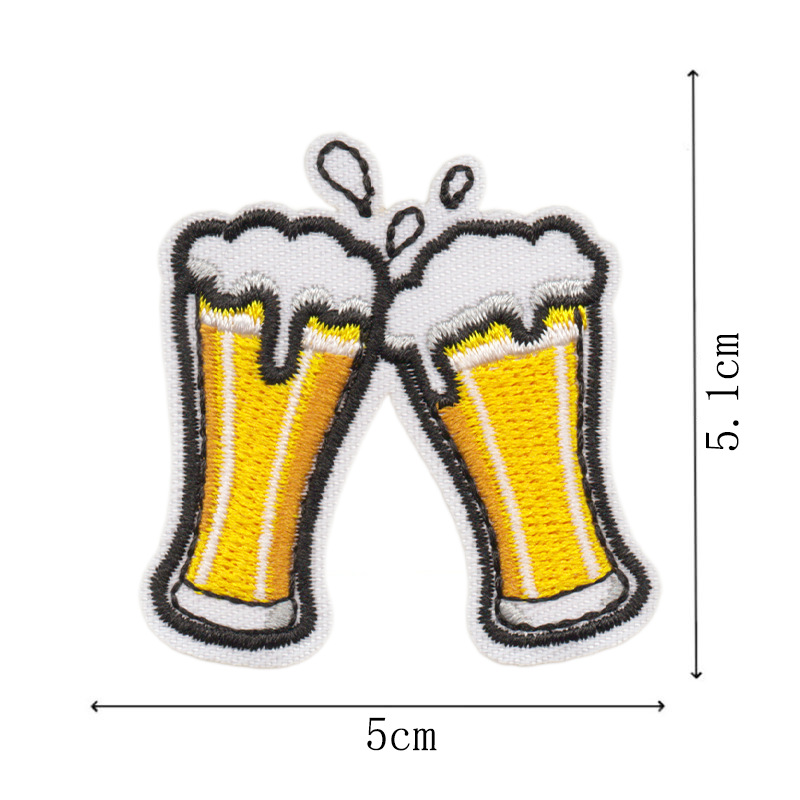 Patch brodé créatif à thème bi - Is Wine And Beer Difference avis et prix