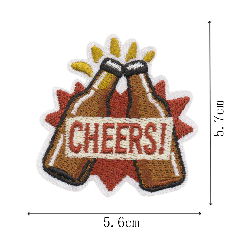 Patch brodé créatif à thème bi - Is Wine And Beer Difference avis et prix